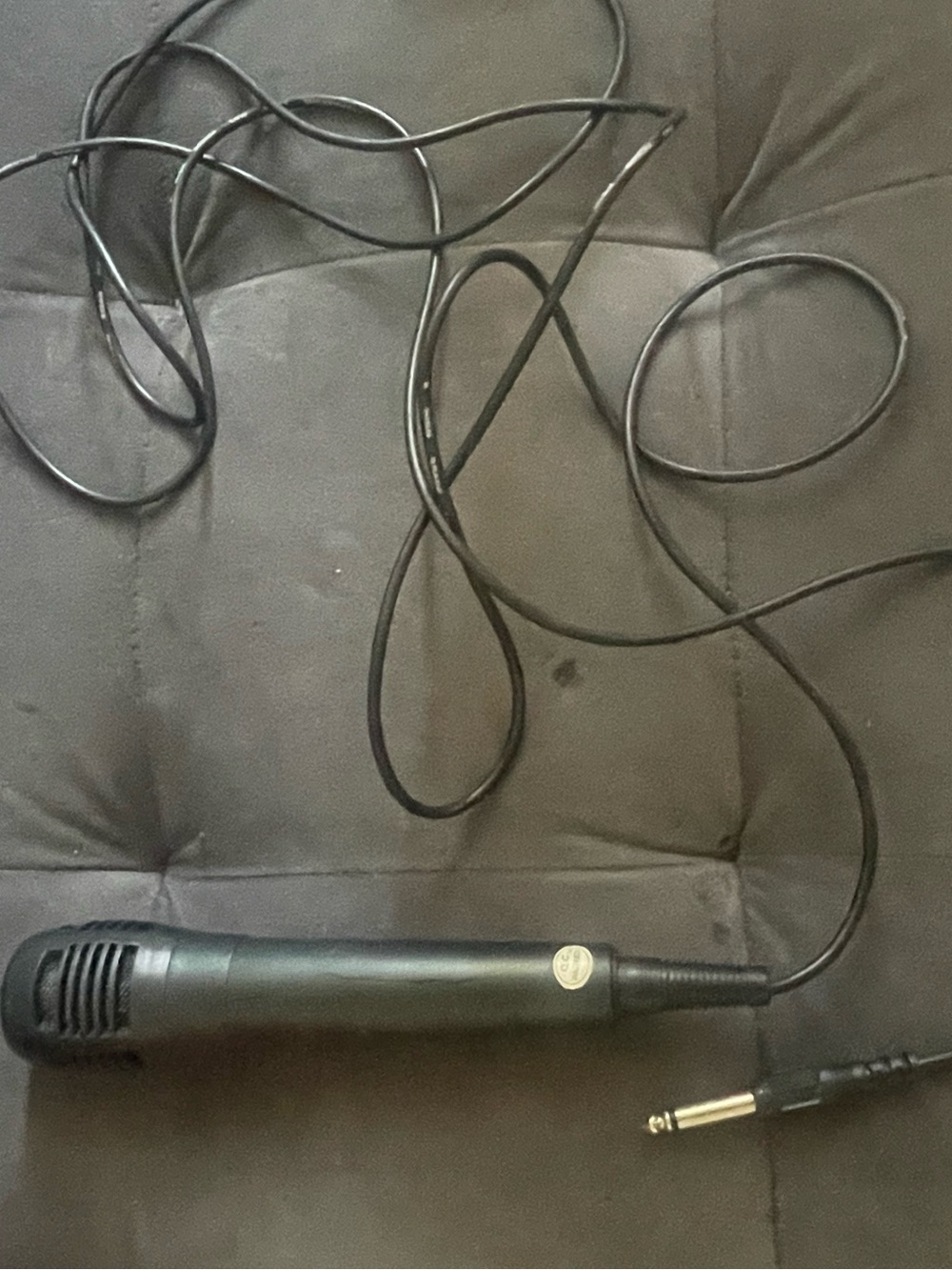 Black Professional Wired Microphone for Computers & Laptops